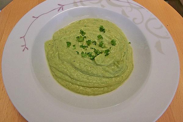 Broccoli Cream Soup with Fresh Herbs