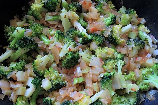 Broccoli in Onion Bed