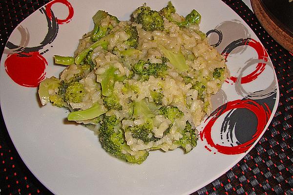 Broccoli Risotto with Goat Cheese