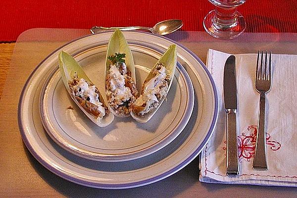 Brussels Salad with Smoked Fish