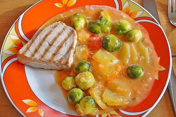 Brussels Sprouts and Potato Ragout