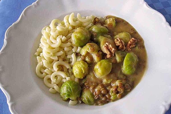 Brussels Sprouts – Lentils Vegetable