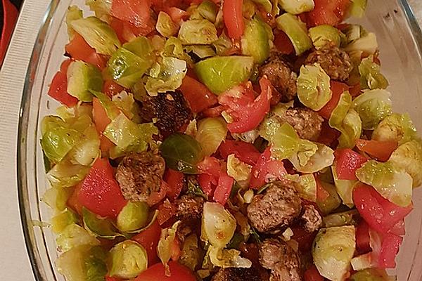 Brussels Sprouts Minced Meat Casserole