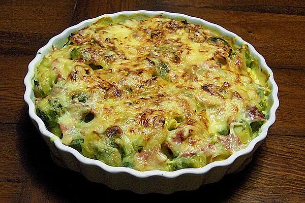Brussels Sprouts – Potatoes – Ham – Gratin