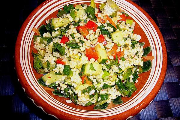 Bulgur Salad with Peppers and Parsley