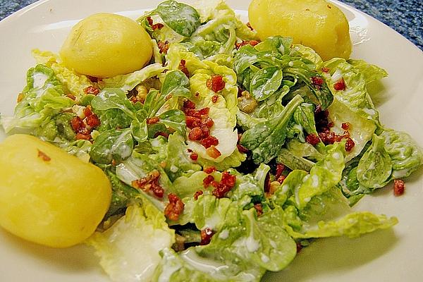 Buttermilk and Walnut Salad with Jacket Potatoes