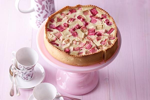 Buttermilk Cheesecake with Rhubarb