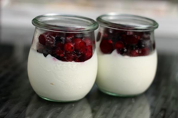 Buttermilk Cream with Red Jelly