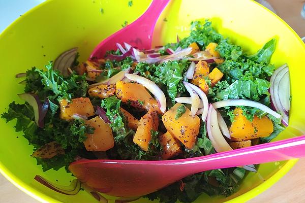 Butternut Squash and Kale Salad