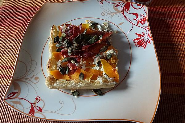 Butternut Squash Quiche with Goat Cream Cheese and Thyme