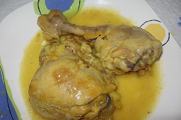 Canarian Chicken Legs in Garlic Sauce