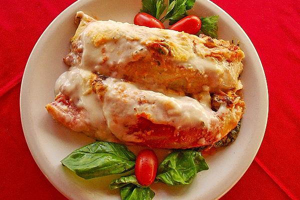 Cannelloni with Chicken and Mushroom Filling