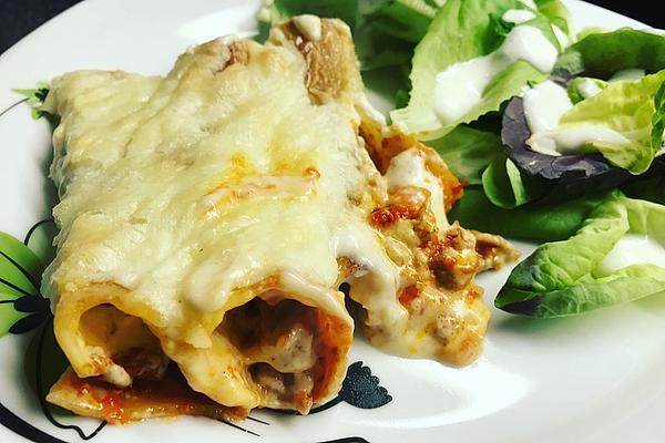 Cannelloni with Minced Sheep Cheese Filling