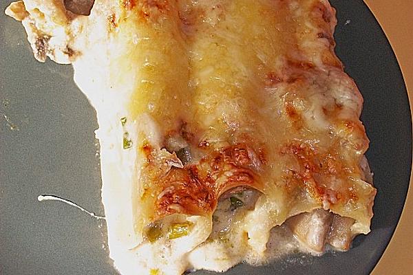 Cannelloni with Mushroom Filling