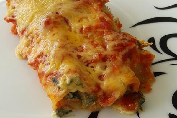 Cannelloni with Ricotta and Spinach Filling