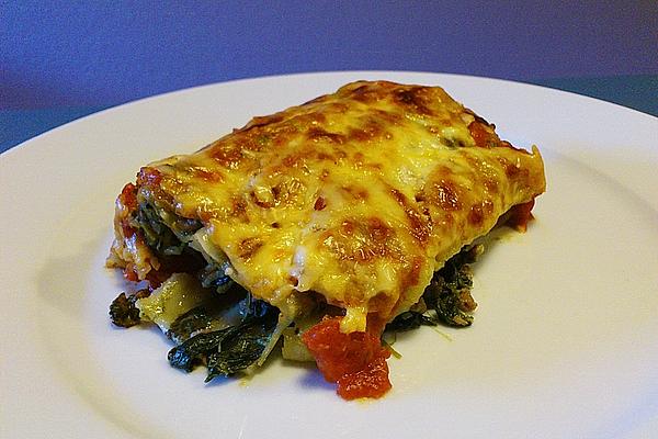Cannelloni with Swiss Chard and Cheese Filling