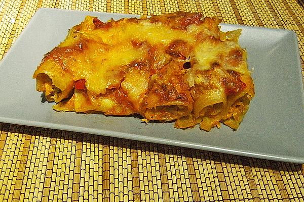 Cannelloni with Tuna and Cream Cheese Filling