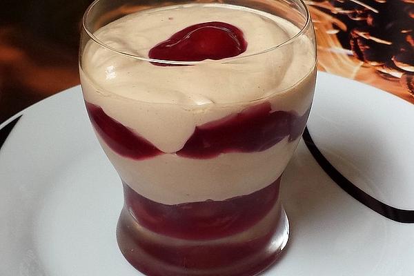 Cappuccino Cream with Cherries