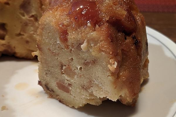 Caramelized Bread Pudding with Quince