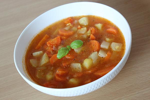 Carrot and Kohlrabi Potato Soup with Ginger