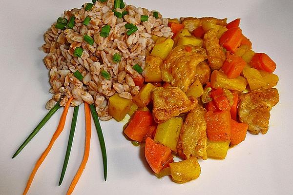 Carrot and Parsnip Pan with Chicken Breast