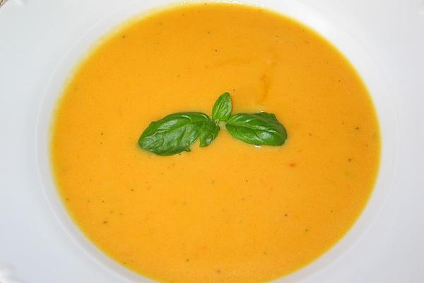 Carrot and Sweet Potato Soup with Coconut and Ginger