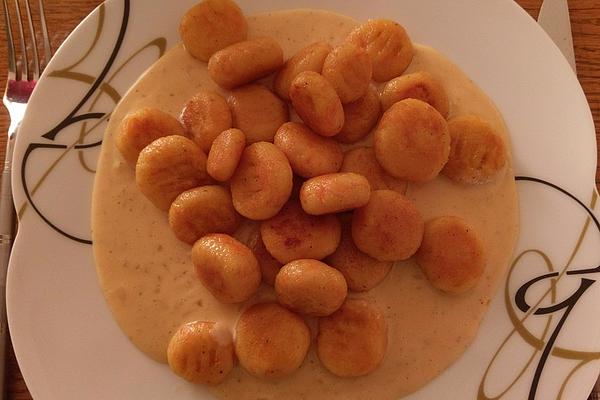 Carrot Gnocchi with Delicious Chili Cheese Sauce