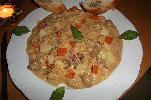 Carrot, Minced Meat and Potato Pot