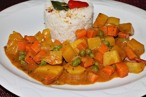 Carrot, Potato and Coconut Curry