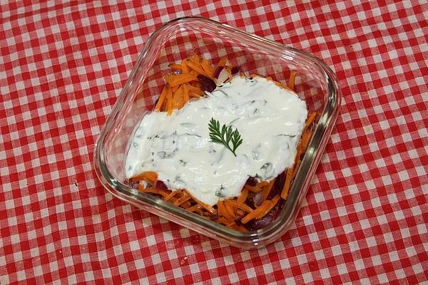 Carrot Salad with Herb Yogurt Dressing