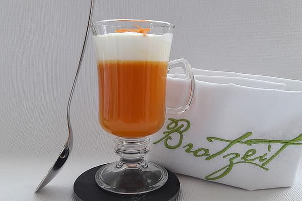Carrot Soup with Coconut Foam