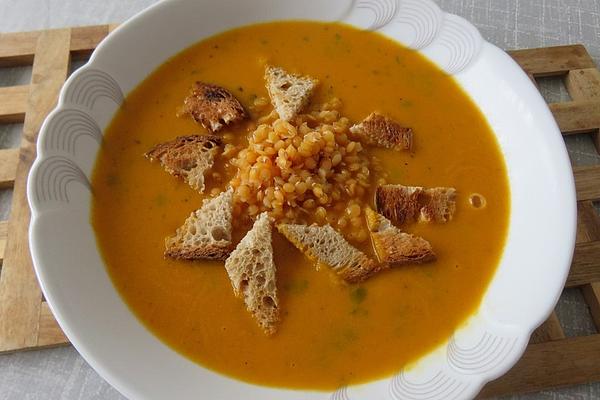 Carrot Soup with Red Lentils