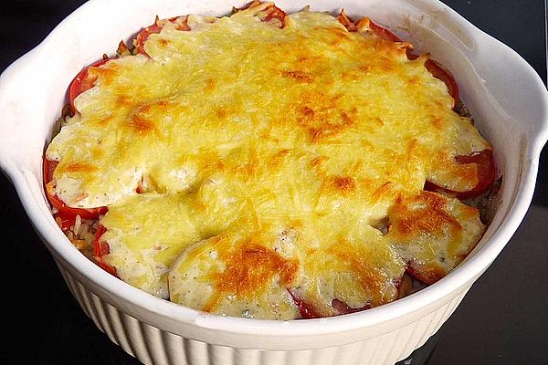 Casserole with Rice and Paprika