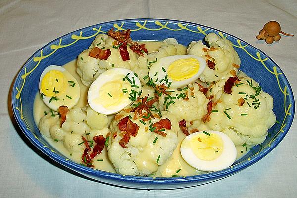 Cauliflower in Mustard Bechamel with Eggs