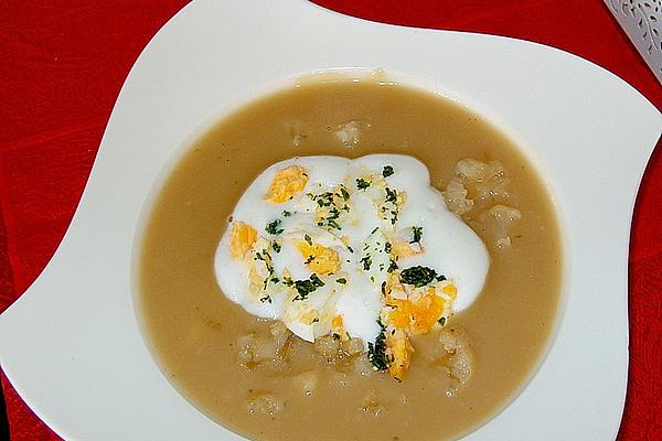 Cauliflower Soup with Whipped Cream