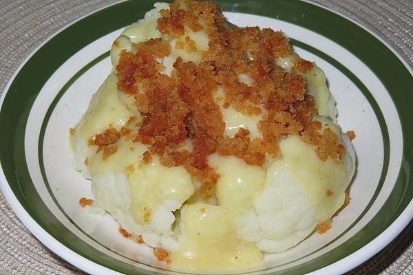 Cauliflower with Cheese Sauce Gnome Style