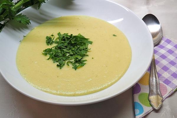 Celery, Apple and Coconut Soup