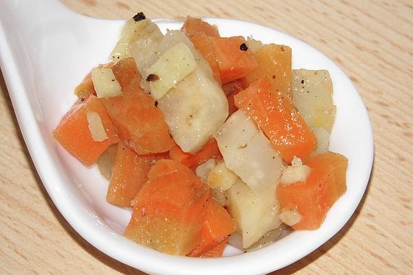 Celery, Carrot and Ginger Vegetables