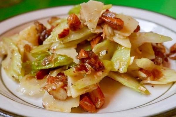 Celery Salad with Almonds and Dates