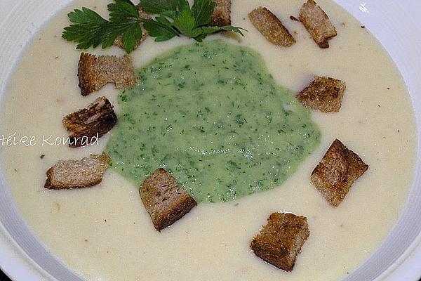Celery Soup Green – White