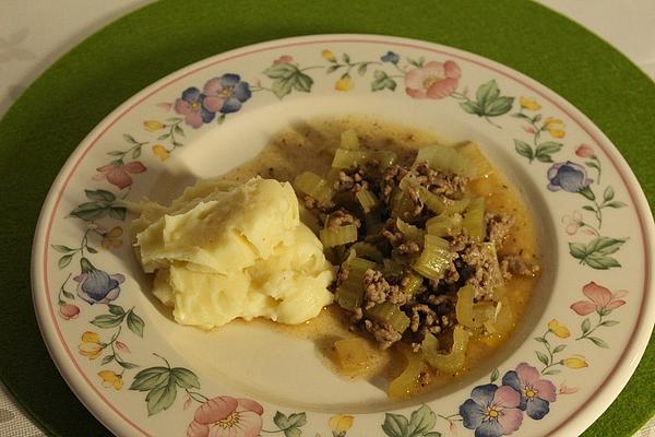 Celery with Minced Meat