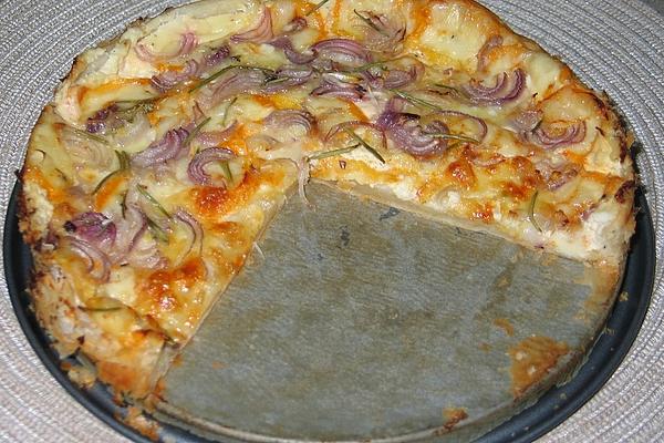 Cheese and Onion Tart with Rosemary