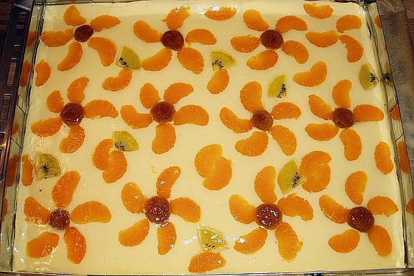 Cheese-cake with Cherries and Tangerines