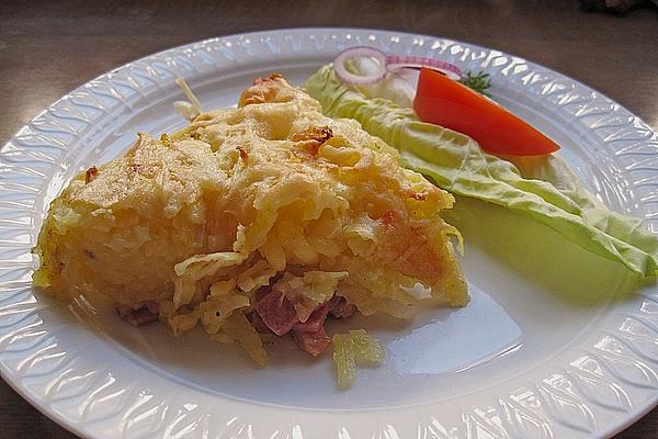 Cheese Rosti with Bacon – Ham – Onions