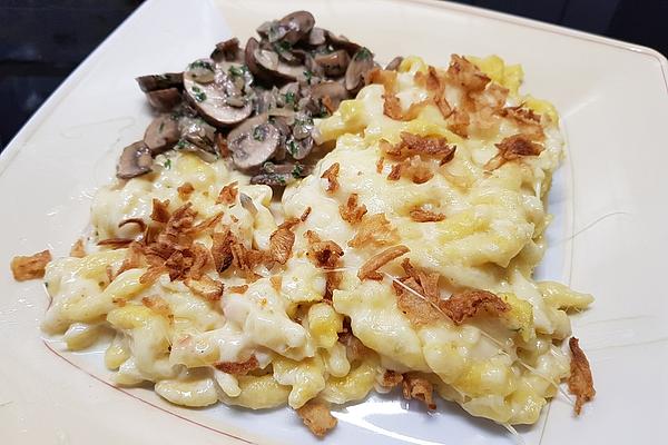 Cheese Spaetzle with Fried Onions