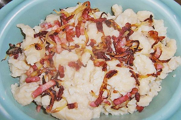 Cheese – Water Sparrows with Onions and Bacon
