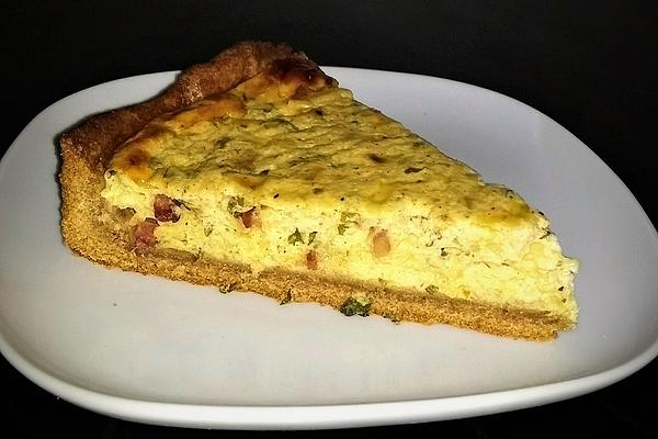 Cheesecake with Bacon, Gouda Cheese and Herbs