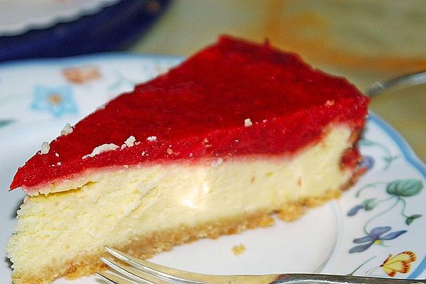 Cheesecake with Raspberry Sauce