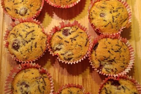 Cherry – Almond – Chocolate – Muffins