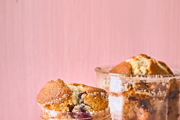 Cherry Cake in Glass